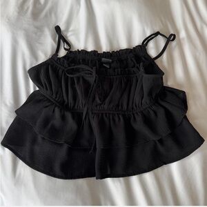 Black Wild Fable ruffle top!